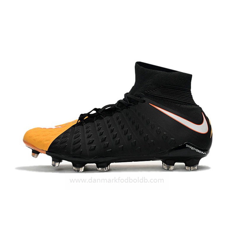 Nike Phantom Hypervenom 3 Elite Df FG Fodboldstøvler Herre – Sort Orange